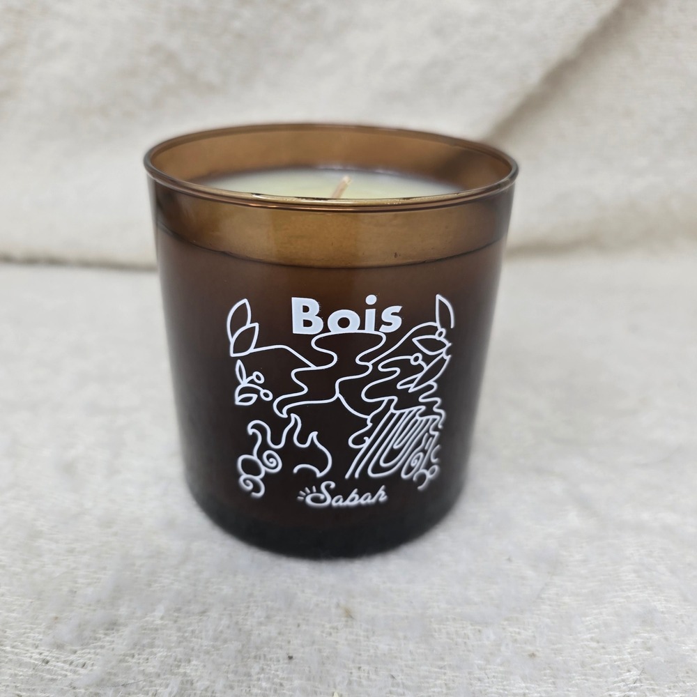 Sabah 9 oz Candle Brown Bois Scented Arquiste Parfumeur Amber Glass